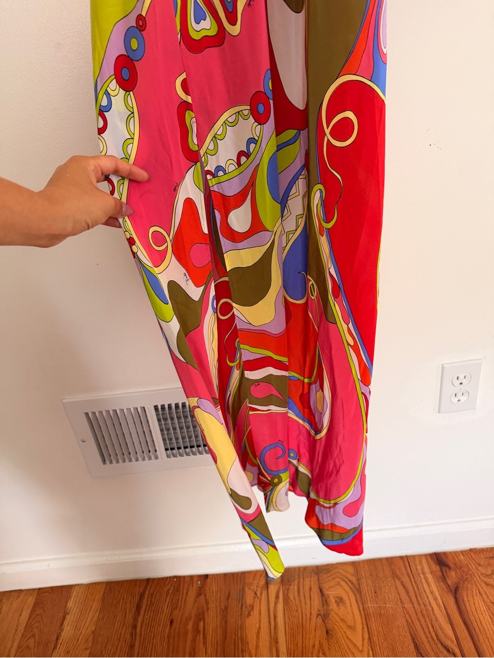 Emilio Pucci Silk Pattern Maxi Dress Size US 6 - Picture 4 of 9